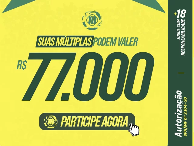 77 MIL em apostas grátis
