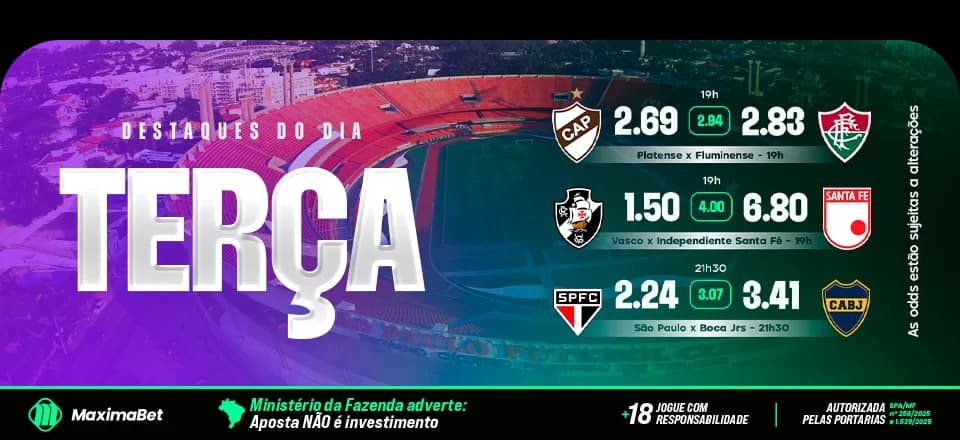 Destaques do Dia - Terça