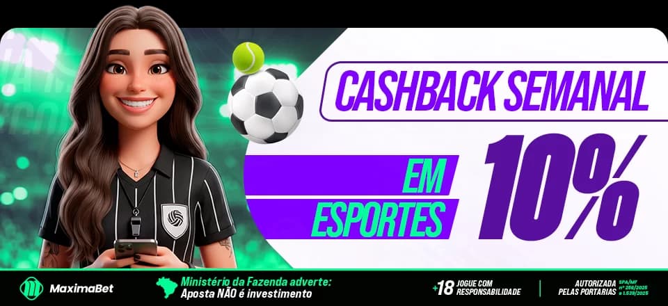 Cashback Esportes 10%