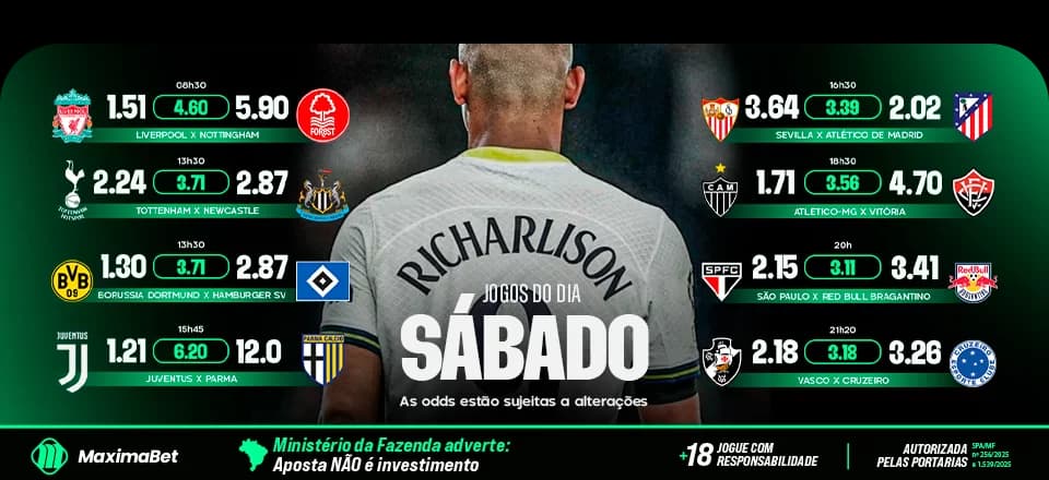 JOGOS DO DIA - SÁBADO